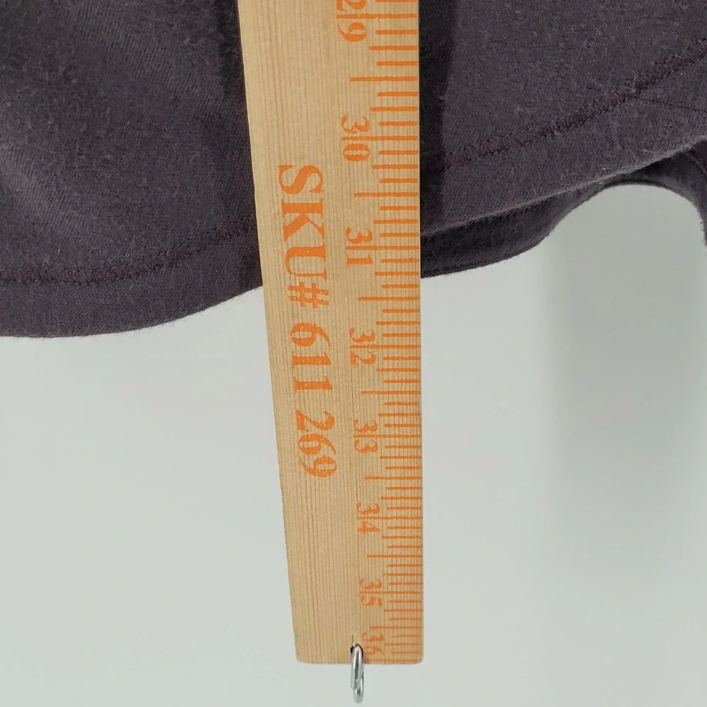 Athleta Purana Wrap Sweatshirt Womens Large Purple Cowl Neck Hooded Pullover - Picture 6 of 6